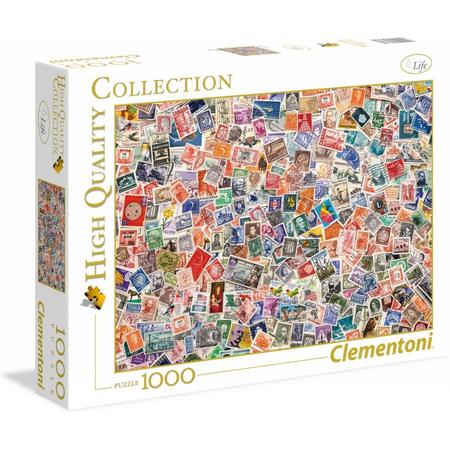 Clementoni legpuzzel High Quality Collection - Postzegels 1000 stukjes