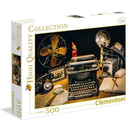 Clementoni legpuzzel High Quality Collection - Typmachine 500 stukjes