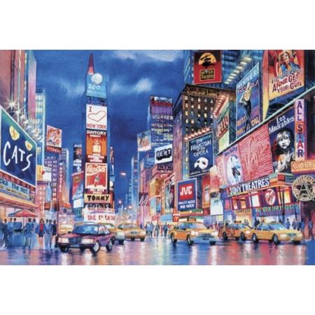 Legpuzzel - 1000 stukjes - Fluoriserend -New York Lights  - Clementoni puzzel