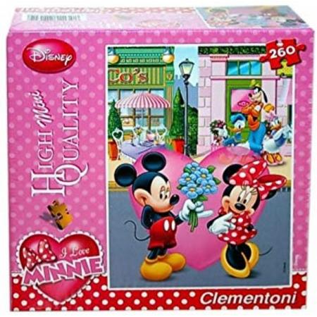Legpuzzel - Mini HQ - 260 stukjes - I Love Minnie - Clementoni puzzel