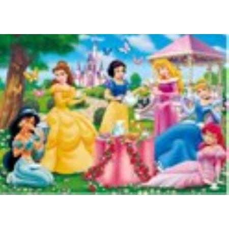 Legpuzzel 104 stukjes & Multimedia Game - Disney Prinsessen, Theetijd, Clementoni puzzel