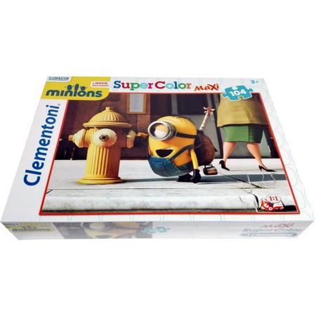 Minions - Clementoni Super Color Maxi Puzzel - 104 stukjes