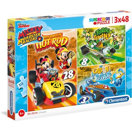 PUZZEL 3X48 MICKEY AND THE ROADSTER RACERS