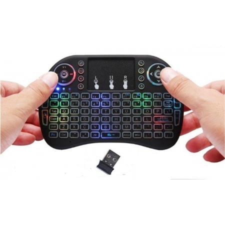Draadloos Mini Toetsenbord - Wireless Mini Keyboard – Blacklight - Kodi