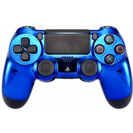 PS4, Wireless Dualshock 4 Controller V2 – Blue Chrome Custom