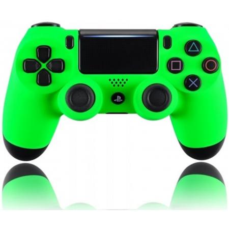PS4, Wireless Dualshock 4 Controller V2 – Soft Grip Neon Green Custom