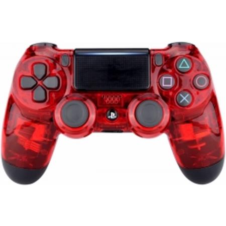 PS4, Wireless Dualshock 4 Controller V2 –  Transparant Red Custom