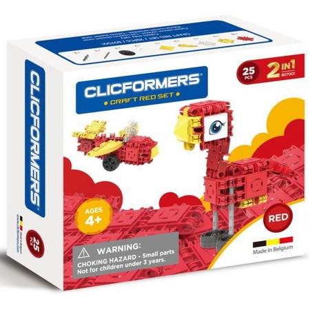 Clicformers - Craft Set Red - 25 pcs