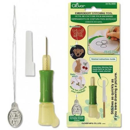 Clover Punch Needle borduurset - Punch naald set - Embroidery stitching tool set - punch naalden set
