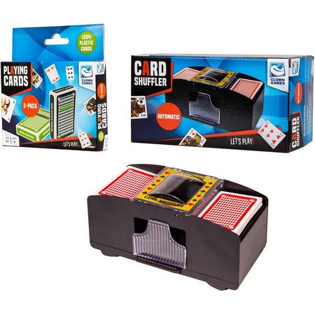 Clown Games Kaartschudmachine en Speelkaarten Voordeelpakket