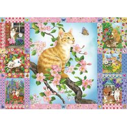 Cobble Hill Legpuzzel Blossoms & Kittens 1000 Stukjes