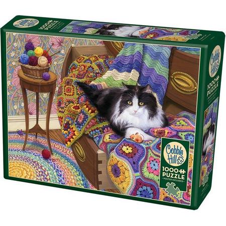 Cobble Hill legpuzzel Comfy Cat 1000 stukjes