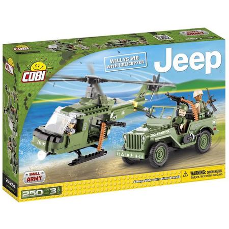 Cobi - Small Army JEEP - Willys MB With Helicopter (24254)