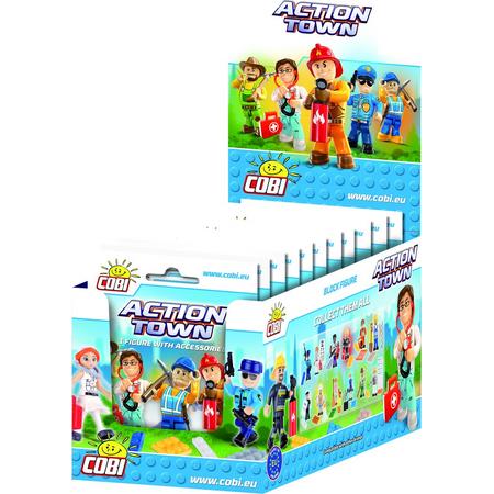 Cobi Action Town /1853/ Display Box (24 Figurines In Foil Bags)