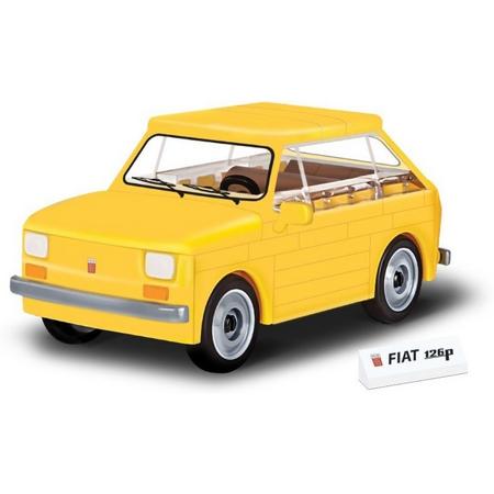 Cobi Youngtimer Bouwpakket Fiat 126p 1:35 Geel 71-delig 24530