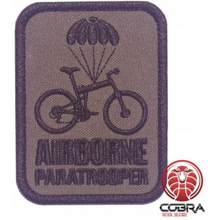 Airborne Paratrooper green Geborduurde militaire Patch met klittenband