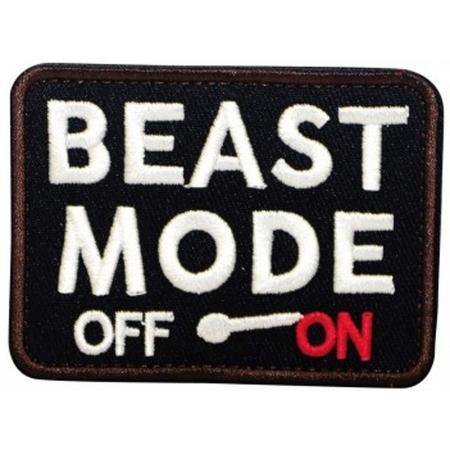 Beast Mode Off / On Geborduurde patch met klittenband