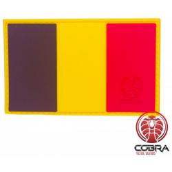 Belgische vlag België PVC Patch met klittenband