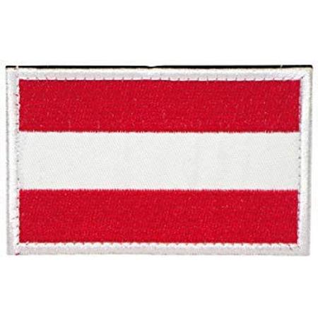 Geborduurde patch vlag Oostenrijk met klittenband