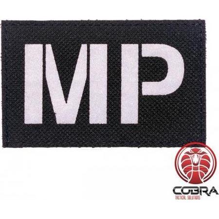 MP Military Police Fluorescent zwart Geborduurde militaire Patch met klittenband
