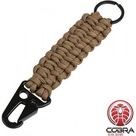 Paracord Quick Unravel keychain “Loops” Coyote Brown