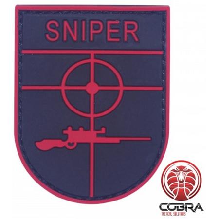 Sniper rode militaire PVC Patch met klittenband