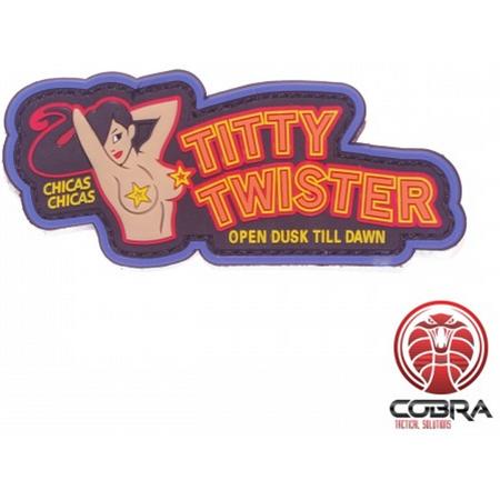 Titty Twister Open Dusk till Dawn PVC film patch met velcro