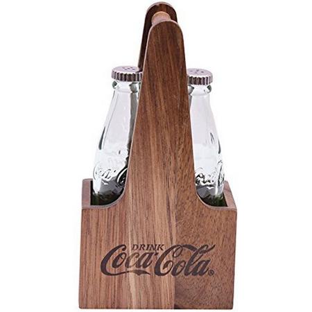Coca-Cola Salt & Pepper Shaker With Wood Crate