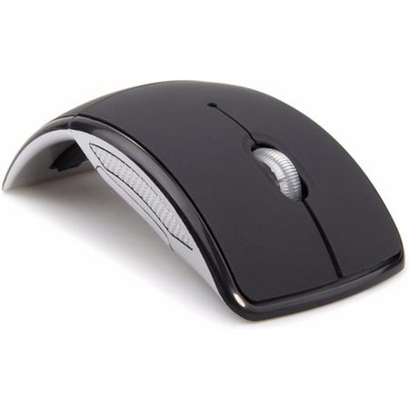 Draadloze opvouwbare muis - Kantoor muis - Laptop, PC, Computer, Desktop muis - Zwart