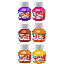 Aqua Tint - Aquarel Verf – 6 Kleuren – 6 x 50ml - Gebruiksklaar