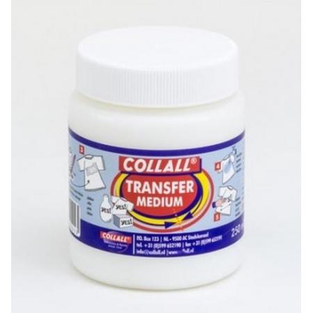 Collall transfer medium. Een medium voor het overbrengen van geprinte afbeeldingen op textiel - 250 ml