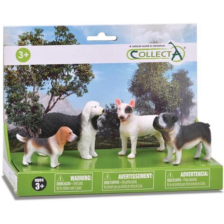 Collecta Honden: Speelset In Giftverpakking    4-delig