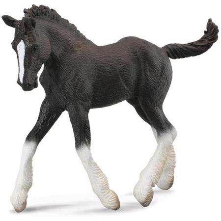 Collecta Paarden: Shire Veulen 11 Cm Zwart