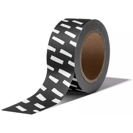 Washi Tape Grote Rol - Zwart Wit Decoratietape Maskingtape - Inpakken 15 mm x 10 m