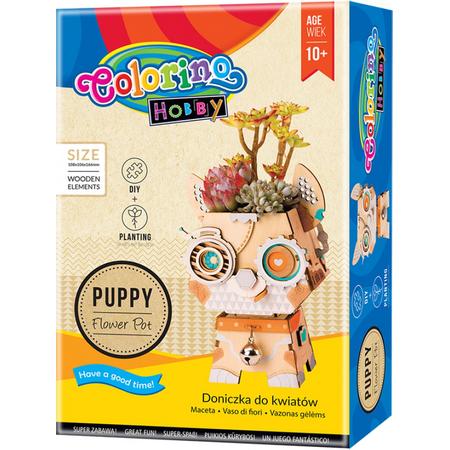 Colorino-Knutselpakket-Bloempot knutselen-Puppy
