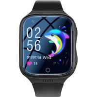 Colorplease 4G Kids Smartwatch - Zwart - Horloge Kind met GPS Tracker & Camera - SOS - Kerst kadootje - klein kadootje - leerzaam kado - Stappenteller - video bellen - Inclusief gratis Simkaart