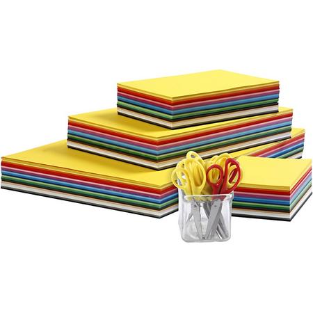 Colortime Gekleurd Karton En Kinderscharen 1512 Stuks 180 G Multicolor