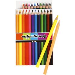Colortime kleurpotloden, vulling: 5 mm, 12 stuks, diverse kleuren