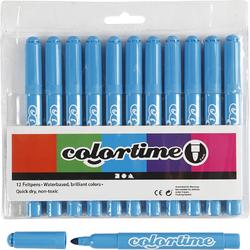 Colortime stift,  5 mm lijn, lichtblauw, 12 stuks
