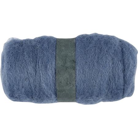 Gekaarde wol, 100 gr, sky-blue