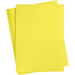 Gekleurd Karton, A2 420x600 mm, sun yellow, 100 vellen