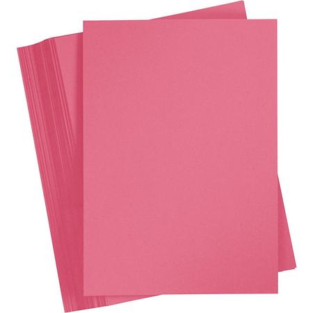 Gekleurd Karton, A4 210x297 mm, antiek roze, 100 vellen