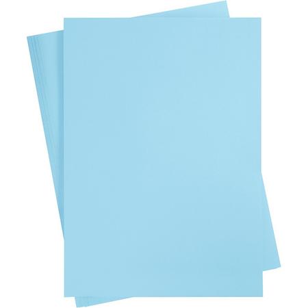 Gekleurd karton, A2 420x600 mm, 180 gr, 100 vellen, hemelsblauw