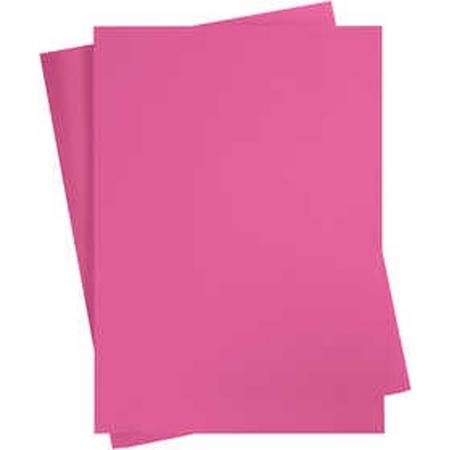 Gekleurd karton, A2 420x600 mm, 180 gr, 100 vellen, roze