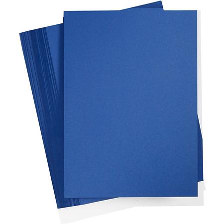 Gekleurd karton, A4 210x297 mm, middernachtblauw, 100 vellen