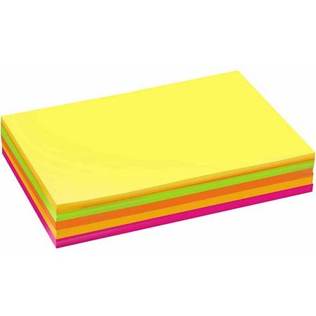 Neon karton, A4 21x30 cm, kleuren assorti, 30 assorti vel