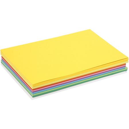 Voorjaars karton, A4 210x297 mm, 180 gr, 300 div vellen, diverse kleuren