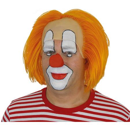 pruik clown bastiaan - oranje