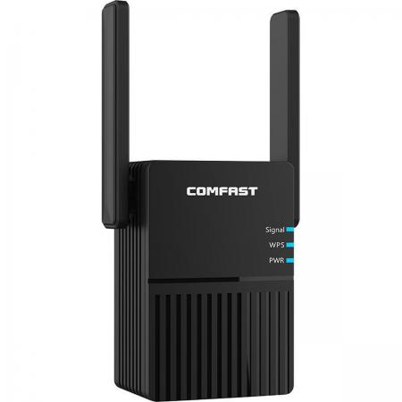 Comfast™ Wifi Versterker AC1200 - 1200 MBps - Voor Stopcontact - Wifi Repeater