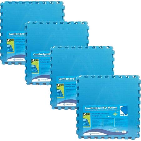 Comfortpool - zwembad tegels - blauw - 20 tegels - 60 x 60 cm - 7,2 m2 - zwembad ondertegels